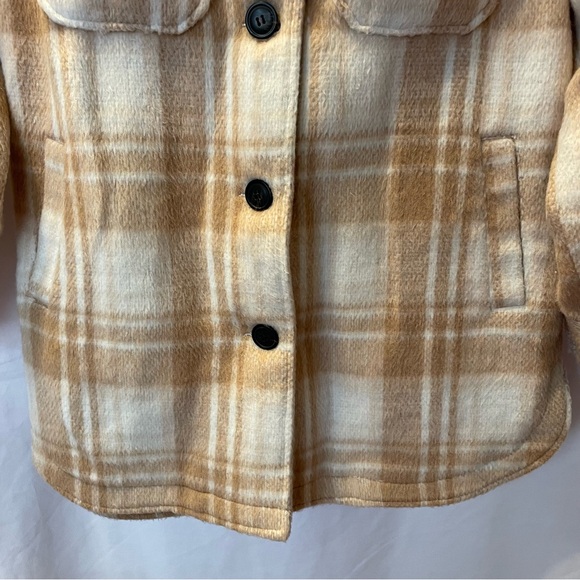 Sebby Shacket Shirt Jacket Plaid Button Up Coat Medium Preppy Academia Winter - Picture 10 of 16